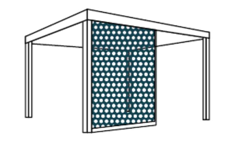 Paroi pergola design